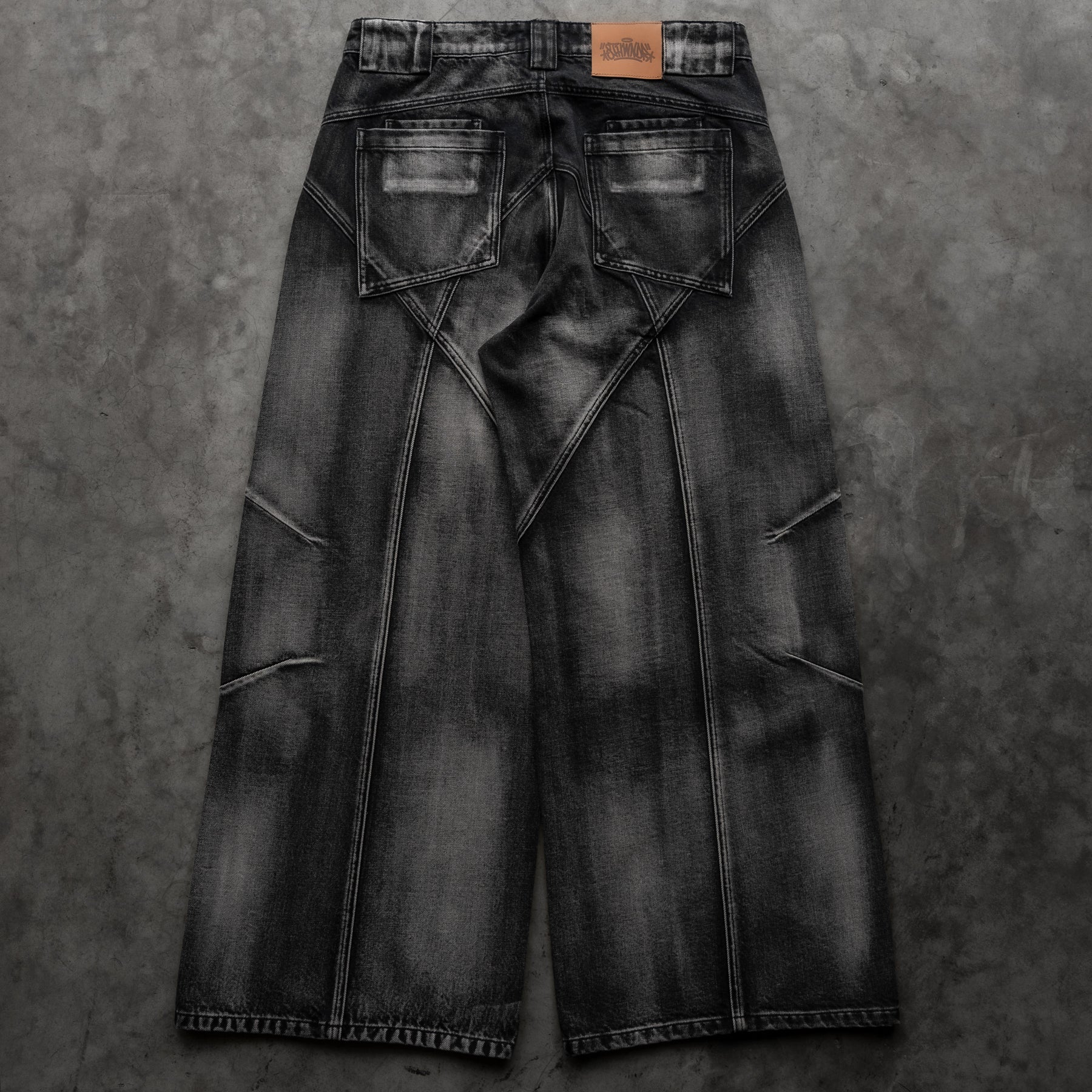 OBSIDIAN BAGGY JEANS BLACK - Image 4