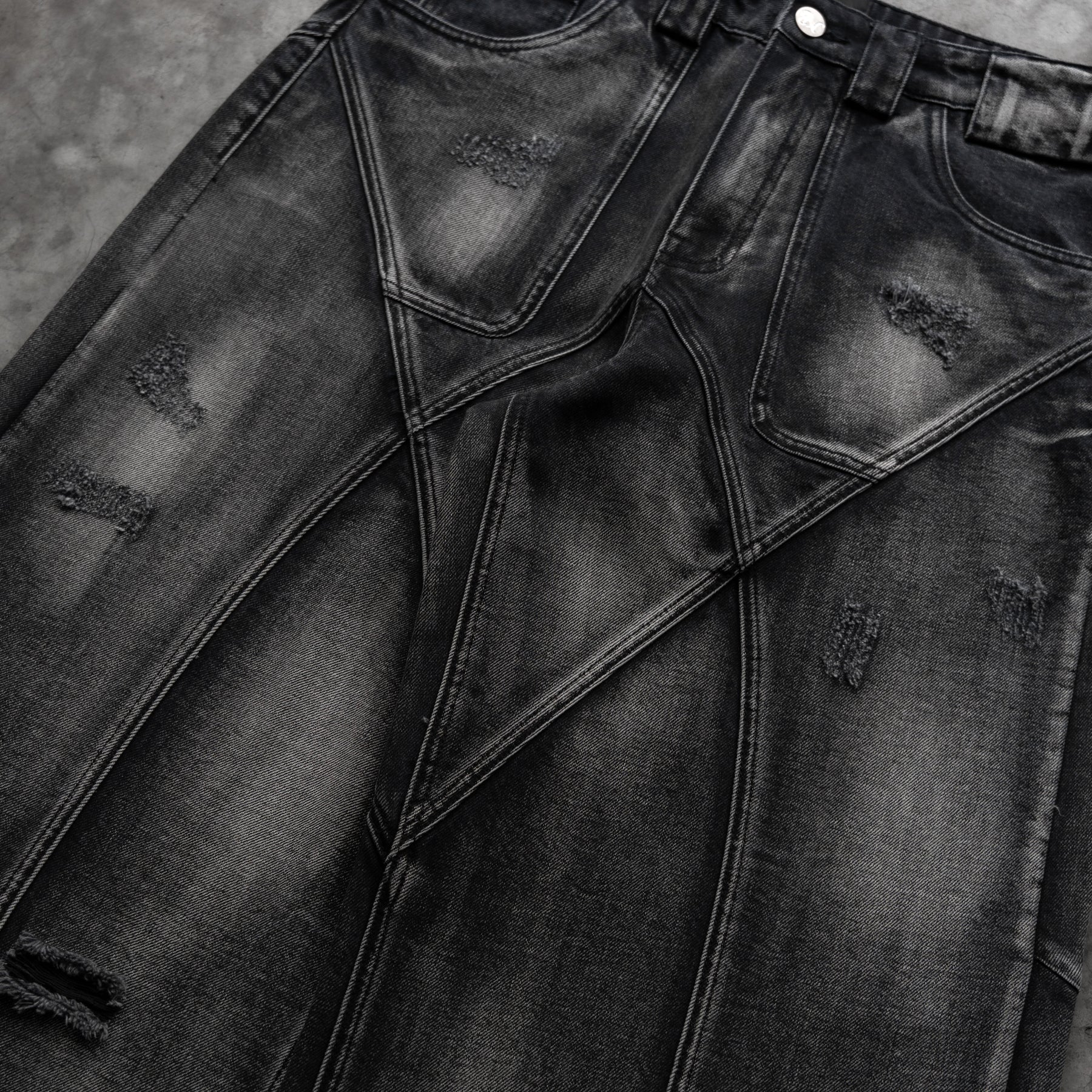 OBSIDIAN BAGGY JEANS BLACK - Image 5