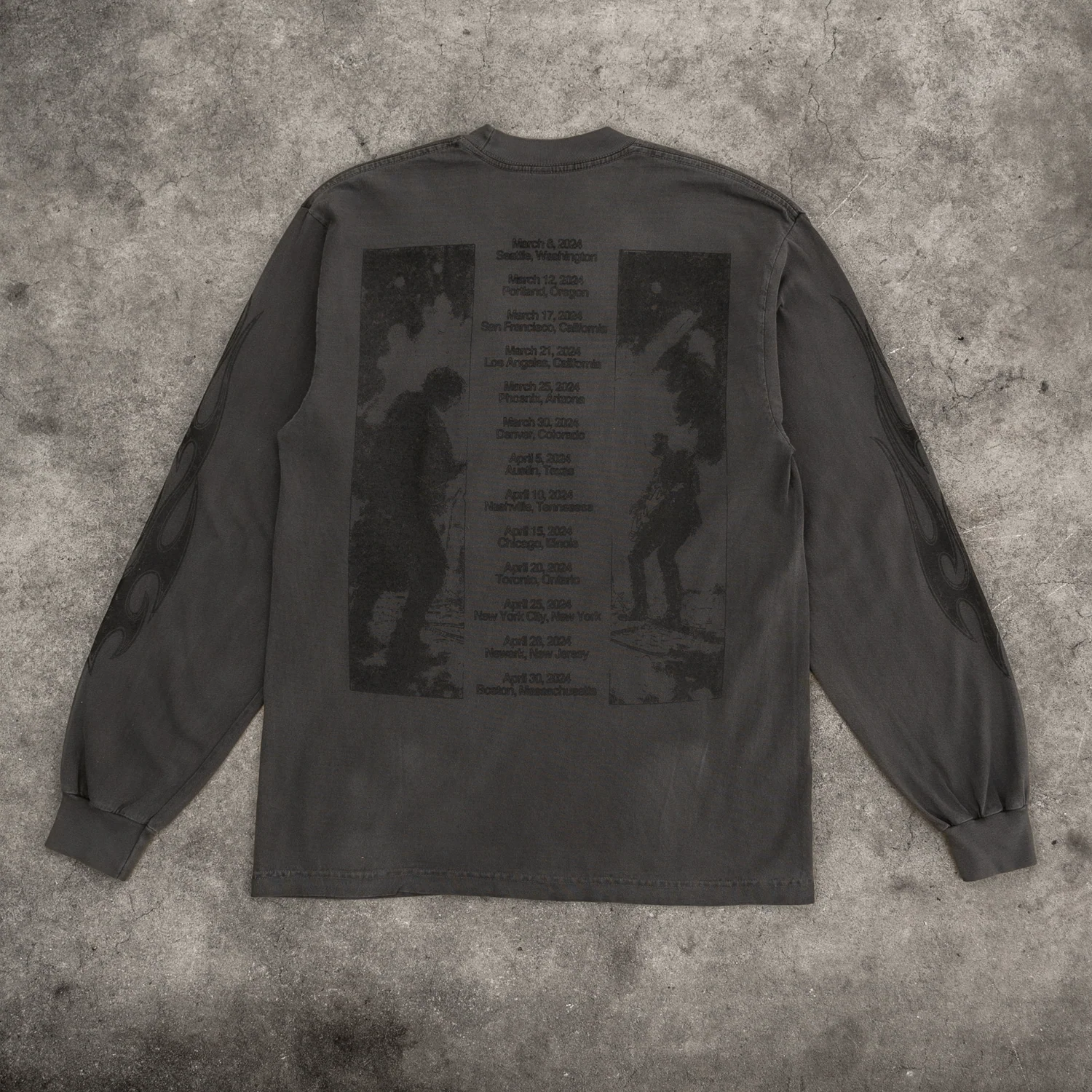 TOUR L/S TEE VINTAGE BLACK - Image 4