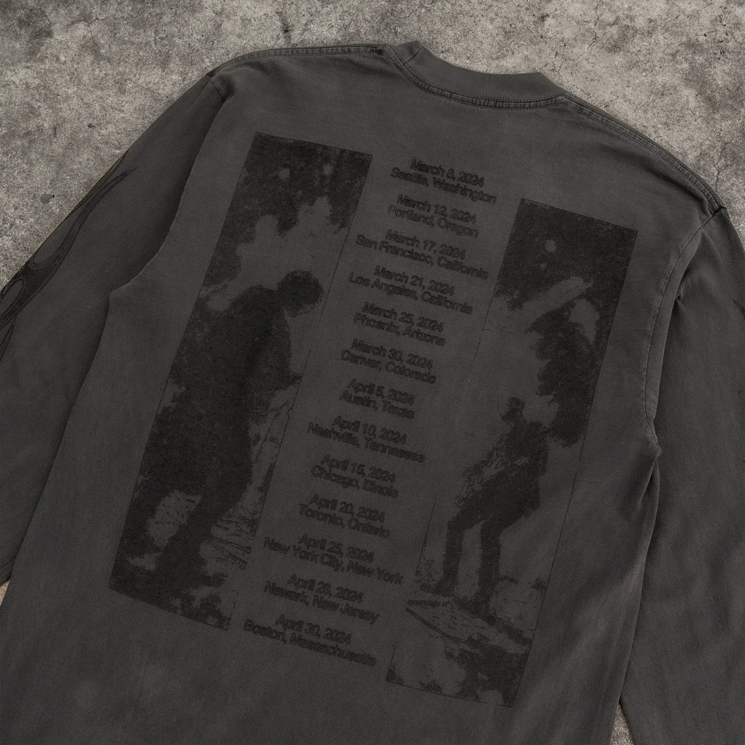 TOUR L/S TEE VINTAGE BLACK - Image 6