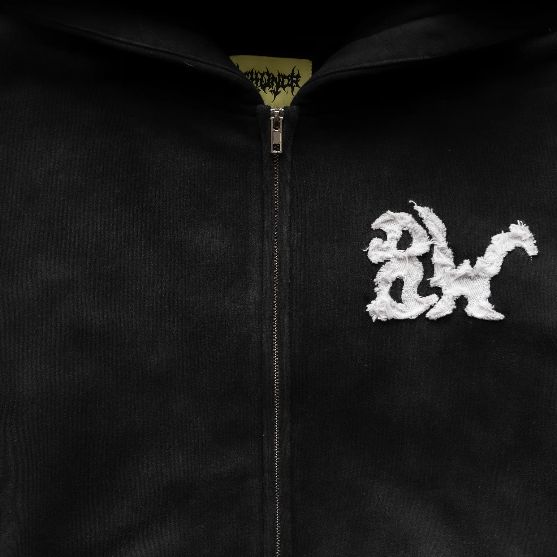 DISTRESSED 8W ZIP UP WASHED BLACK - Image 5