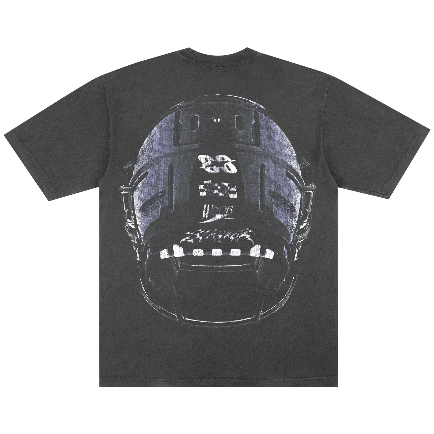 SKULL HELMET TEE VINTAGE BLACK - Image 2