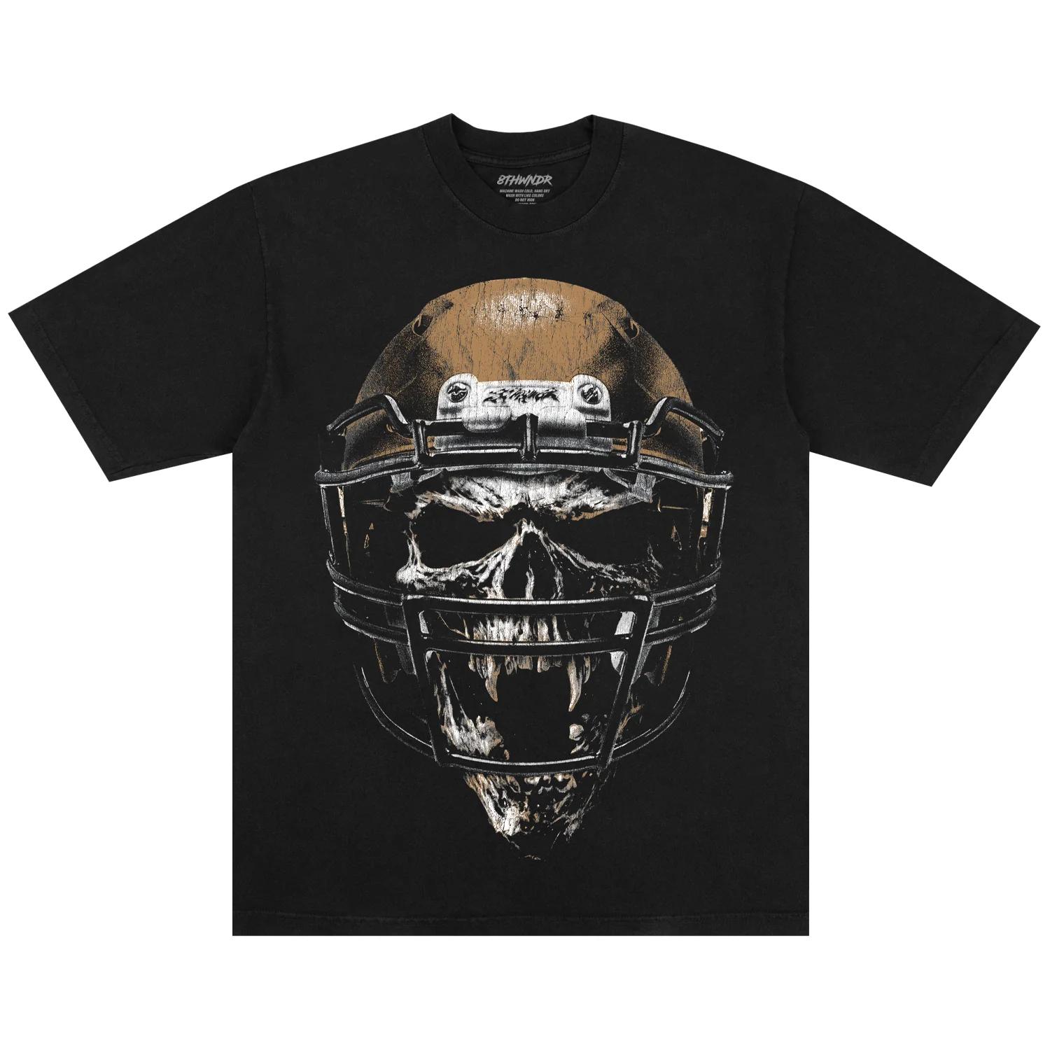SKULL HELMET TEE BLACK