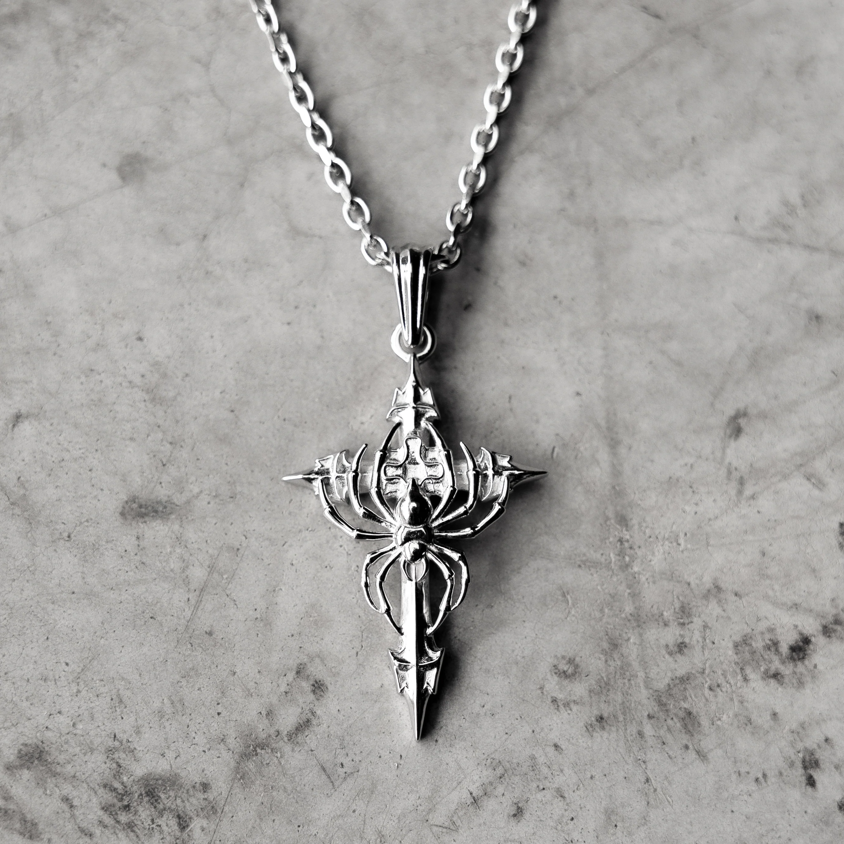 SPIDER CROSS NECKLACE - Image 3