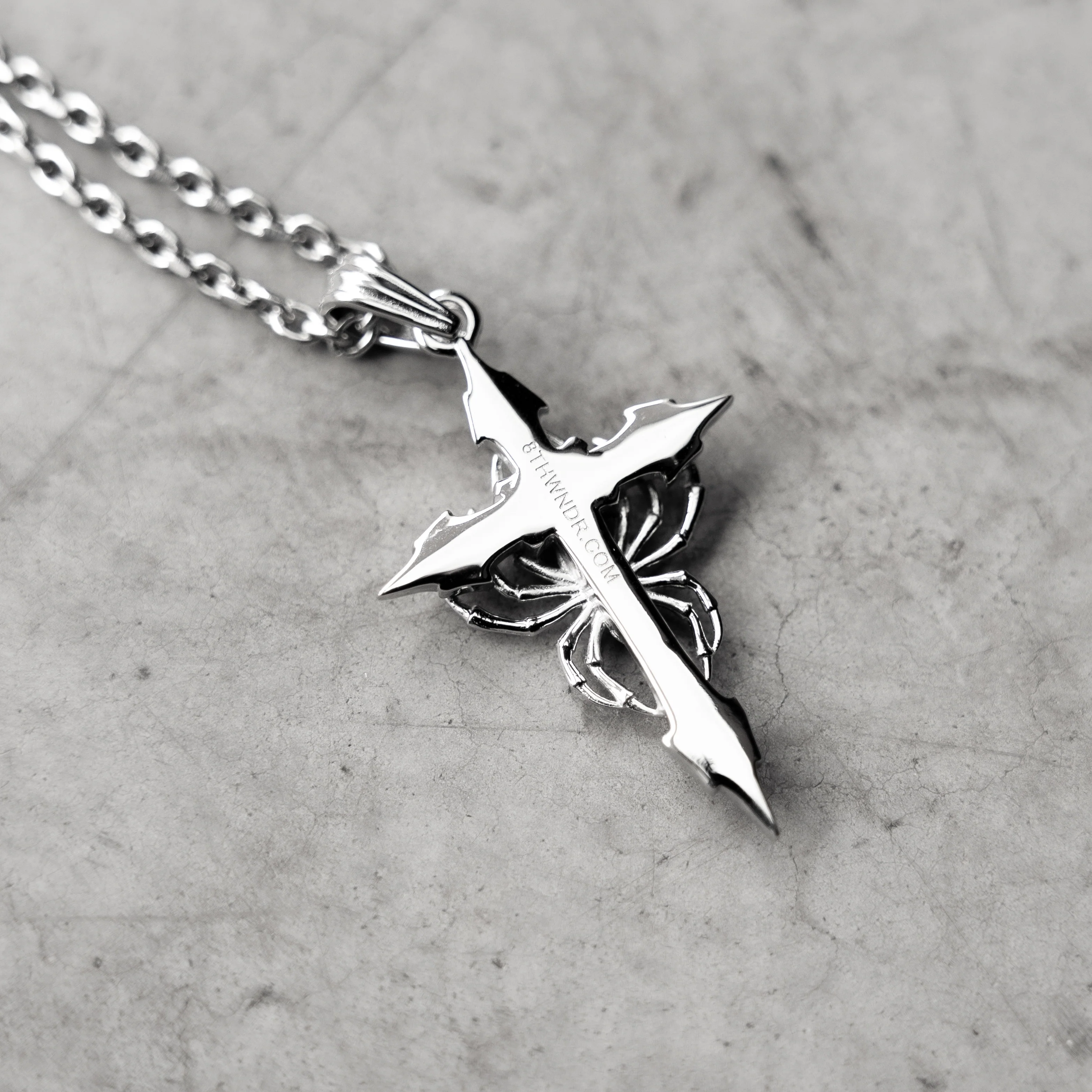 SPIDER CROSS NECKLACE - Image 4
