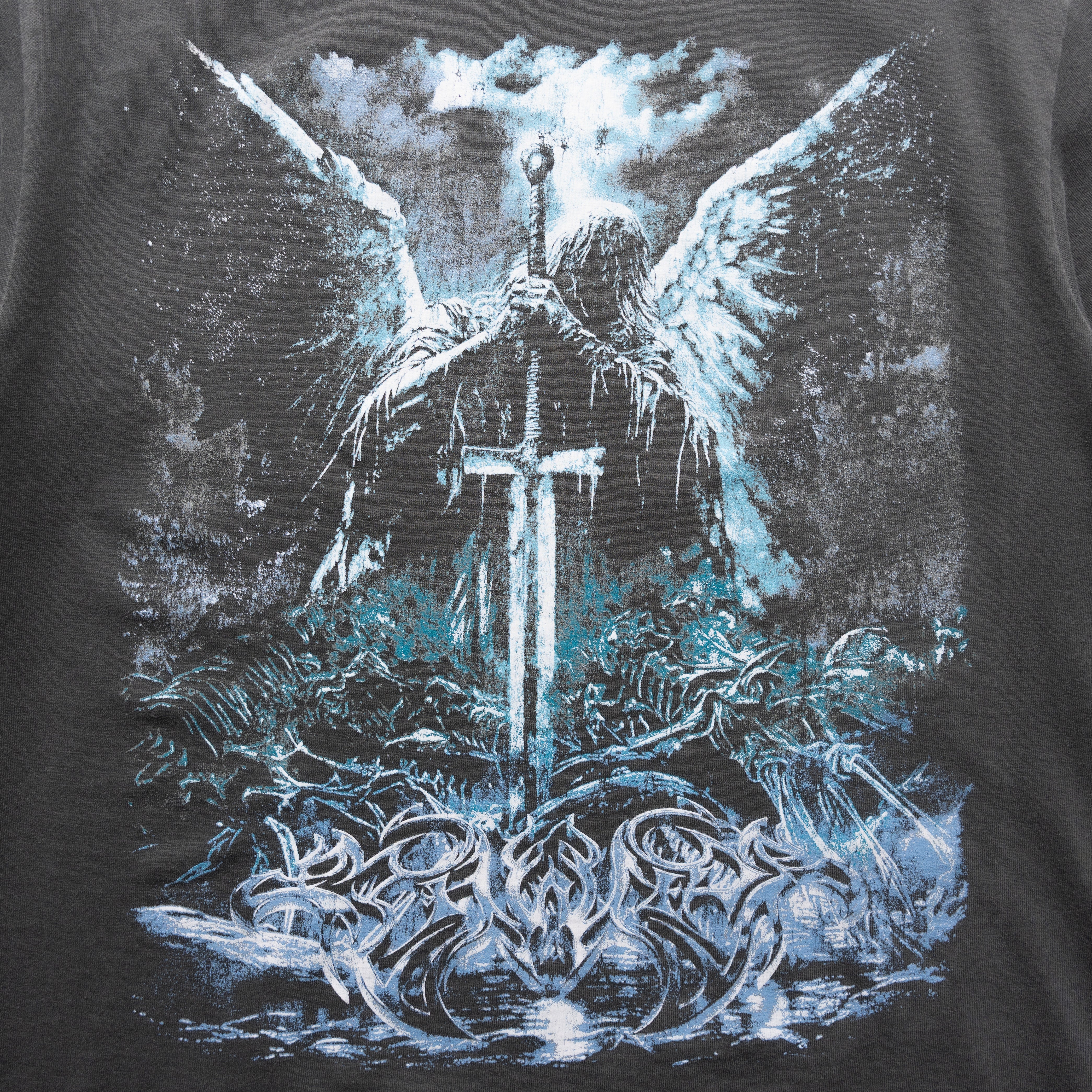SWORD OF HEAVEN TEE VINTAGE BLACK - Image 4